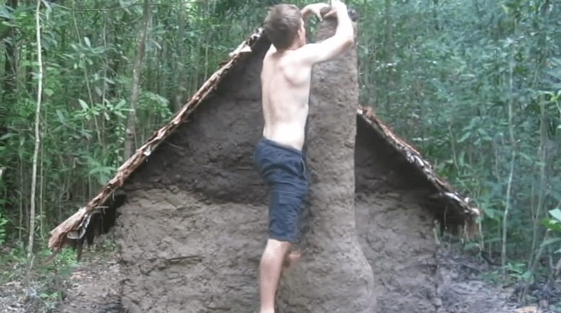 earthen hut
