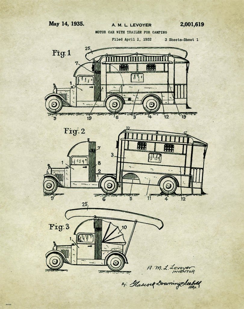 vintage rv poster