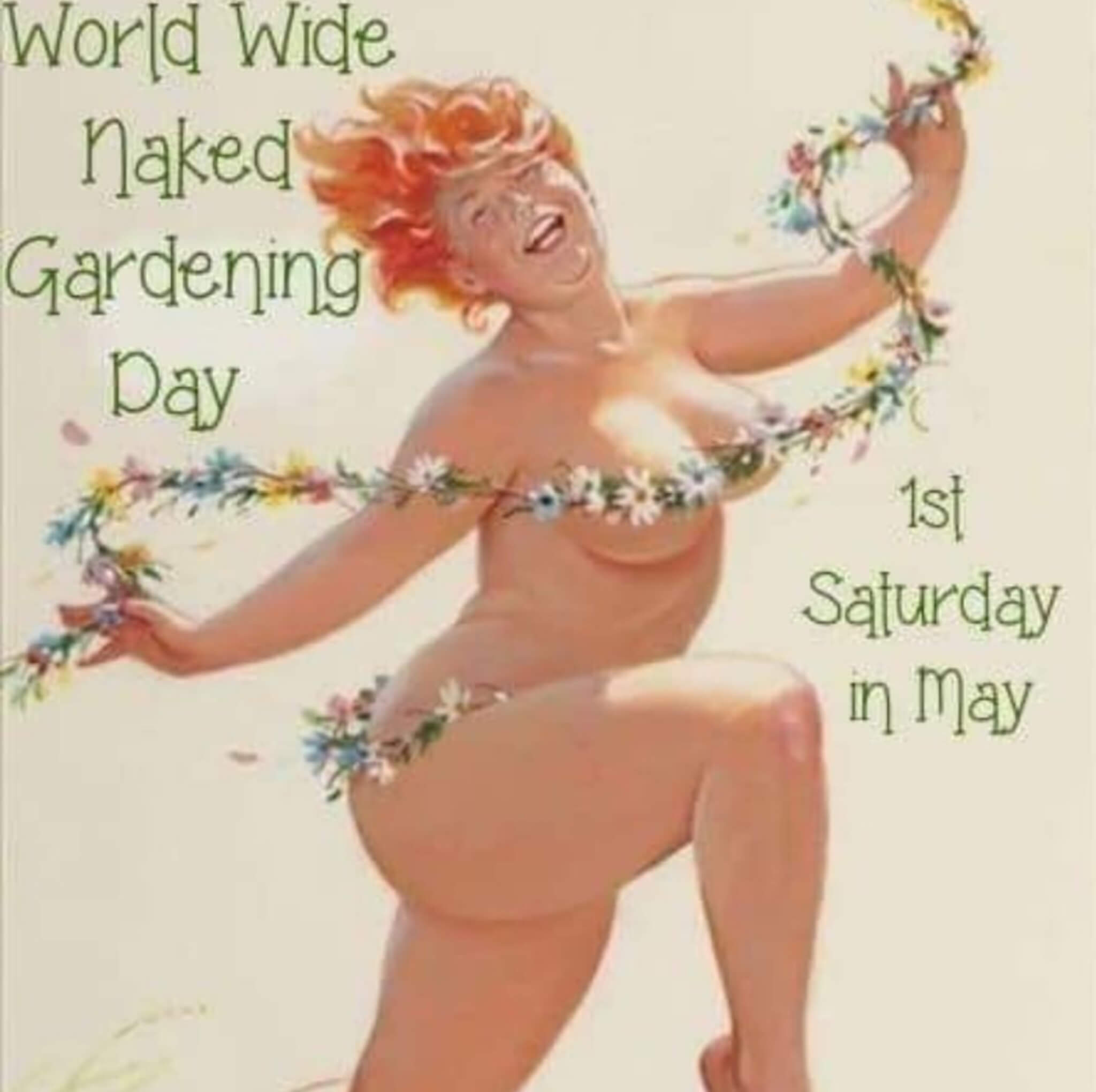 Naked gardening day