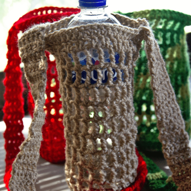 Perfect for Beginners Crochet Water Bottle Holder Free Pattern Perfect for Beginners Crochet Water Bottle Holder Free Pattern